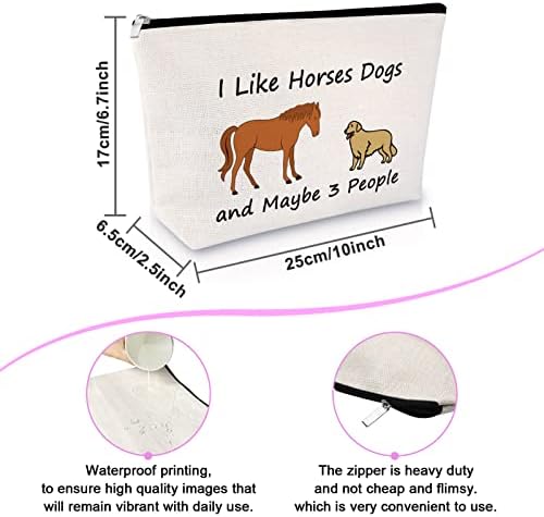 חובב כלבים סופודי מתנה לנשים איפור תיק כלב אמא מתנה סוס סוס מתנה חובבי סוס מתנה תיק קוסמטי מתנה ליום