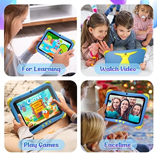 טאבלט של ATMPC Kids 8 אינץ ', אנדרואיד 11 טאבלט לילדים, 32 ג'יגה -בתים ROM 2GB RAM, WiFi, 4000 MAH,