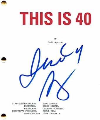 ג'אד אפאטו חתום חתימה זה 40 תסריט קולנוע מלא-במאי קומדיה אגדית: זה בן 40, הווירג'ין בן ה -40, מלך סטטן איילנד,