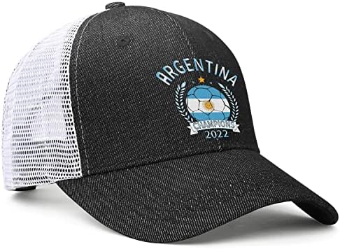 2022 עולם כדורגל אלופות כובע ארגנטינה רשת כובע למבוגרים מתכוונן ארגנטינה כדורגל כובע