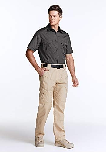 חולצות עבודה עם שרוול קצר לגברים, חולצות טקטיות צבאיות, חולצת טיולים חיצונית 50 + לנשימה