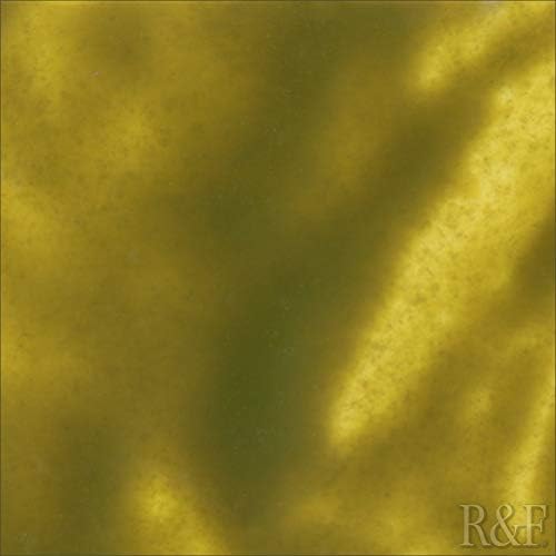 R&F צבעי יד 124C צבע Encaustic 333ML, זהב ירוק