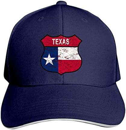 מגן טקסס מגן על כובע בייסבול כובע הג'ינס כובע כובע מתכוונן כובע אבא