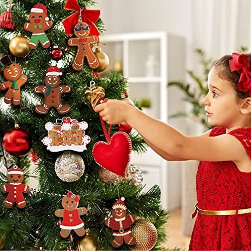 30 חתיכות קישוטים לחג המולד קישוטי עץ חג המולד קישוטי עץ חג המולד איש זנגוויל קטן קישוטי חג המולד Gingerman