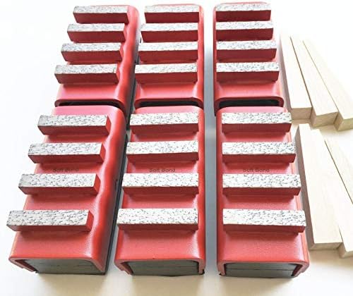 6PK אדום בונד אדום בלוקים טחינת יהלומים לאדקו, סטו, חוסקווארנה, מוצרי יהלום ומטחנות רצפת ציוד כללי