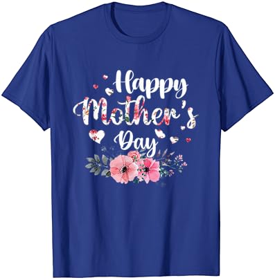 שמח אמא של יום 2023 חמוד פרחוני לנשים אמא סבתא חולצה