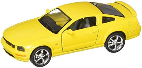 2006 פורד מוסטנג ג ' י. טי, צהוב-קינסמארט 5091 ד - 1/38 מכונית צעצוע מודל דייקאסט, אבל אין תיבה