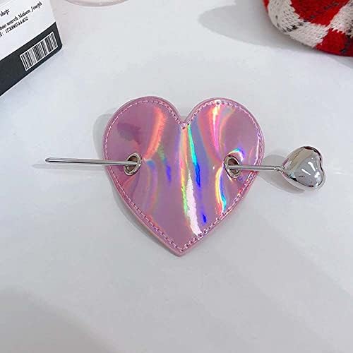 Bybycd Love Heart Hairpin Hairpin מקסים טמפרמנט קוריאני בסגנון קוריאני.