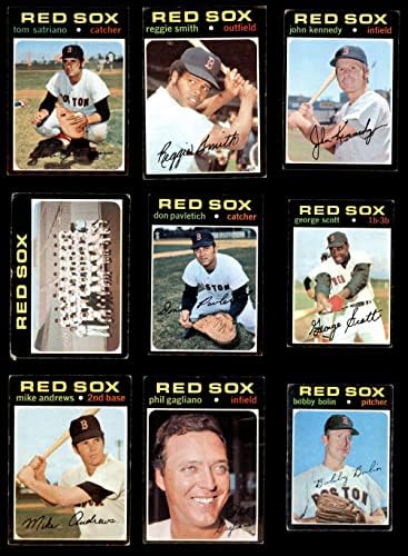 1971 Topps Boston Red Sox ליד צוות SET BOSTON RED SOX GD+ RED SOX