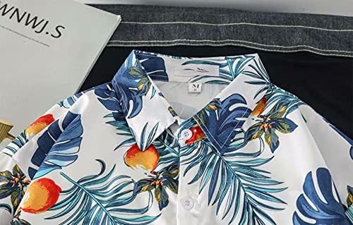 חולצות שחייה בקיץ לגברים חולצות פרחים גברים כפתור כותנה למטה חולצות חוף הטרופיות