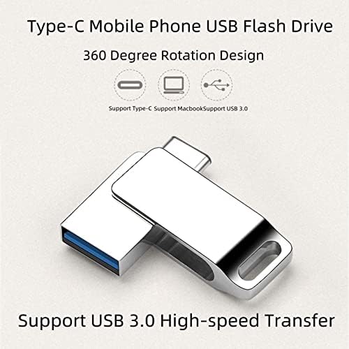 סוג C כונן הבזק USB כונן פלאש 32 ג'יגה -בייט כונן אצבע מתכת 32 ג'יגה -בייט USB 3.0 מקל זיכרון 32 גרם