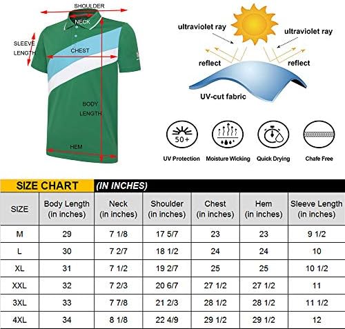 חולצות פולו של Jutonhdl לגברים חולצת פולו גולף חיצונית מהירה UPF 50+ הגנת שמש חולצה שרוול קצר