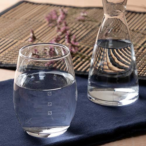 東洋 佐々 木 ガラス Toyo Sasaki Glass B-00312-J381 זכוכית סאקה קרה, זכוכית סאקה יפנית, דפוס פורל, מדיח כלים