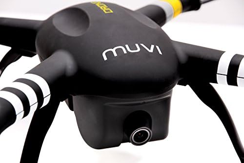רכב Muvi Drone מלט Quadcopter עם 1080p HD מובנה במצלמה, ניווט לווייני ואפליקציית תצוגה חיה