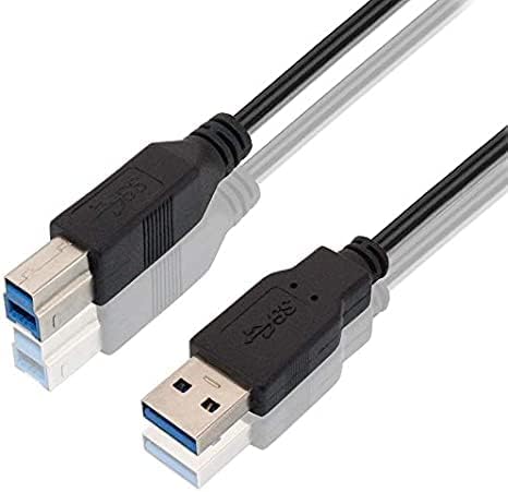 כבל USB 3.0, חוט מתאם A עד B, כבל כבל סורק מדפסת זכר עבור HP, Canon, Lexmark, Epson, Dell, Xerox,