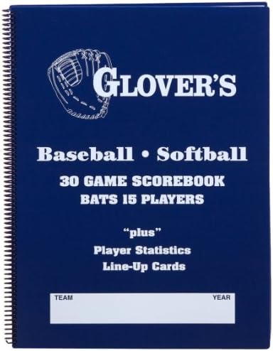 ספרי התוצאה של גלובר 9 עד 15 ספר ציון בייסבול/סופטבול שחקנים