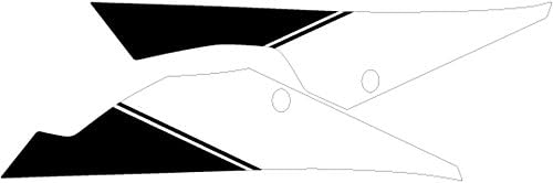 ערכת גרפיקה של Emudiefu תחת מכסה STROBE דגם גוף אדום צבע שחור, עבור YZF-R6 M08R6-D-RD-UN לבן