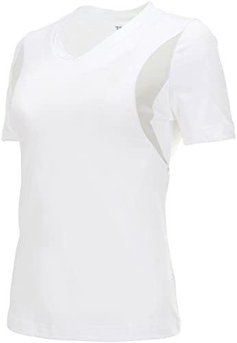 בגדי פעילות של נשים יבש מתאים לאתלטי לחות פיתול V צוואר חולצות צוואר לנשים-חולצת טריקו אימון 1 ו -2 חבילה