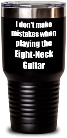 אני לא עושה טעויות כשמנגנת בגיטרה שמונה-צווארון כוס מוזיקאי מצחיק ציטוט עם כוס מבודד מתנה מצחיקה עם
