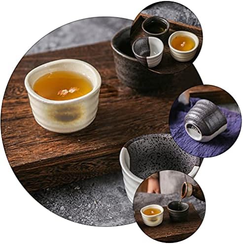 Hemoton יפני שיטה תה סט כוסות סאקה יפנית קרמיקה מסורתית הגשה הגשה סט כוסות סאקי כוסות סוג 'כוסות כוסות תה כוסות