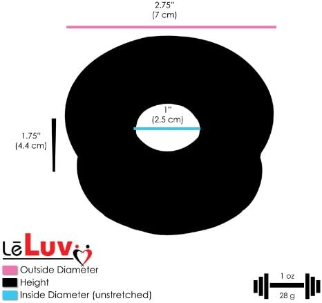 LELUV MAXI משאבת פין רוטטת שחורה לגברים + מד סיוע בהרחבה וכיסוי - 9 אינץ 'x 2.50 אינץ' צילינדר ושרוול