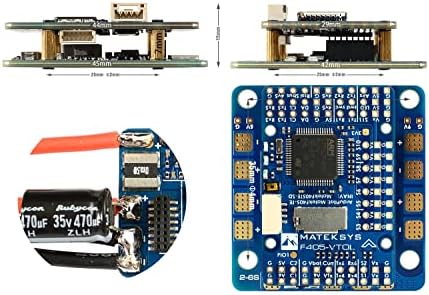 Matek F405 VTOL STM32F405RGT6 בקר טיסה מובנה OSD MICROSD CARD SLOT 2 ~ 6S ARDUPILOT INAV עבור FPV