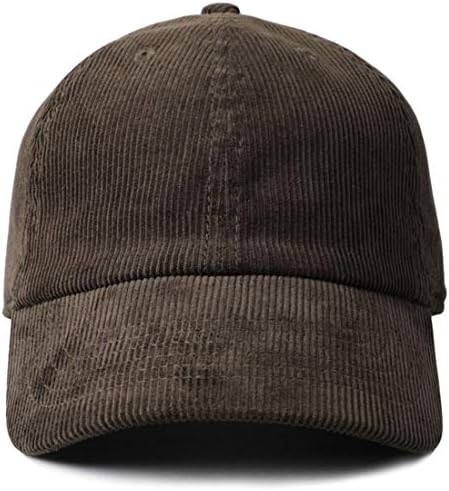MIRMARU CORDUROY CORDUROY כותנה כובעי בייסבול וינטג 'כובע אבא פרופיל נמוך עם רצועה מתכווננת עם אבזם