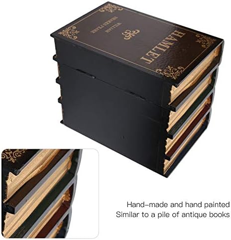 קופסת ספרים של YinuoDay, וינטג 'דמוית ספרים קופסא קופסאות קישוט