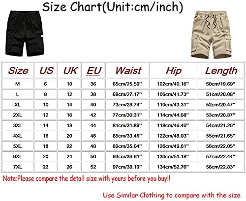 מכנסיים קצרים של IYYVV לגברים חיצוניים גודל גדול משיכה ריבוי כיס סולידי רופף סרבלים מזדמנים מכנסיים