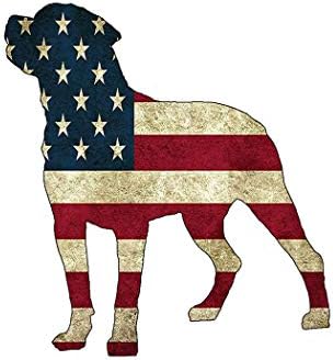 ארהב מדבקת כלבים מדבקה פגוש מכונית מתנה מתנה אמריקאית פטריוטית לבושה ארצות הברית