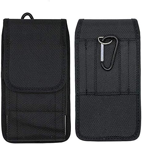 קליפ חגורה שחורה מחזיק טלפון שקית המותניים ניילון אנכי / אופקי למארז Fairphone 2 5 / Fly Cirrus 13 FS518 5