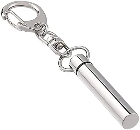 Qiaonnai ZD326 אפר מחזיק מפתחות כד טבעת מפתח נירוסטה נשים גברים כלב טגב רגל טביעת רגל אפר אחיזת שריפת הכריפה