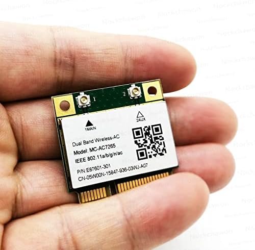 7265HMW MINI PCIE WIFI מתאם Bluetooth, כרטיס רשת Wireless-AC 1200 מגהביט לשנייה למחשב נייד ושולחן עבודה, תומך