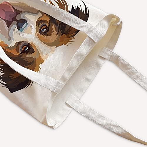 תיק כלבים לבעלי חיים תיק תיק קנבס - תיקים של חוף טוטות - תיק נסיעות שבועי - לנשים תיק חוף אסתטי חמוד