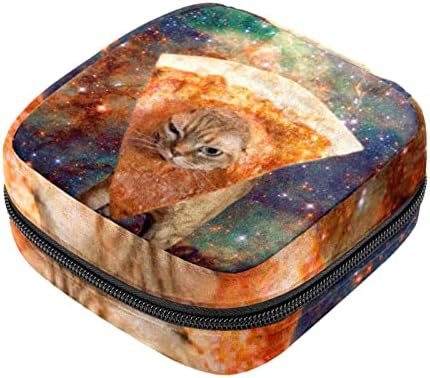 איפור תיק חתול כוכב שמיים פיצה קוסמטי תיק איפור פאוץ נסיעות מוצרי טואלטיקה תיק ארגונית אחסון תיק עבור