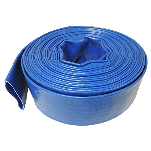 ג'ייסון תעשייתי 4502-2000 2 ID PVC פריקת מים צינור בתפזורת, 0.056 עובי קיר, אורך 300 ', כחול, 85 psi