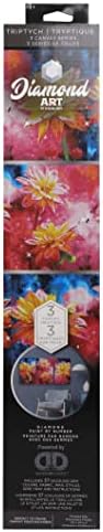 אמנות יהלום מאת פנאי אומנויות ערכות ציור יהלומים למבוגרים 11x14 Triptych 3 pc פרחים צהובים