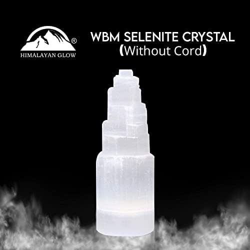 מגדל קריסטל Selenite WBM, 15 סמ עם אנרגיה גבוהה סלניטה/סאטן ספאר ריפוי טבעי אבן קריסטל לעיצוב ביתי - 2