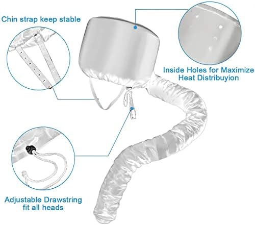 שיער מייבש מצנפת מתכוונן רך הוד משודרג גדול סטיילינג, עיצוב שיער, קרלינג עמוק מיזוג, נייד שיער מייבש כובע