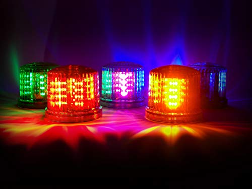 מוצרי Fortune PL-450MUJ-24 Ultra-Bright LED BEACON Standard Beacon, גובה 5 קוטר x 5, רב צבעוני