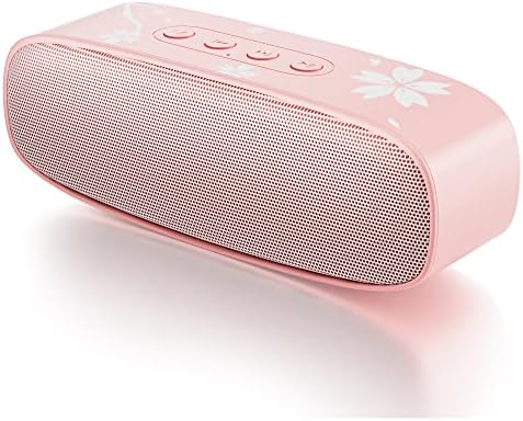 Mytrix Sakura Pink Perker Bloossom Bluetooth, רמקול אלחוטי נייד עם Bluetooth 5.0, זיווג כפול, רמקולים חיצוניים