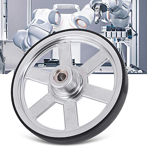גלגל רובוט תעשייתי 90 ממ רובוט גלגל מתכת משיכה טובה עם צמיג ניאופרן לדרוש חלקי רובוט תעשייתי חלקי קקי קקי