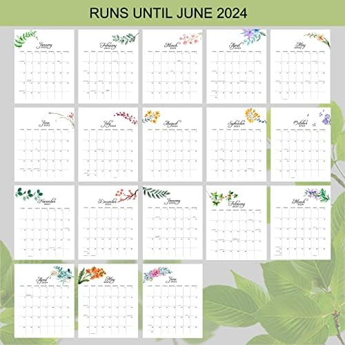 2023 לוח השנה של קיר, לוח שנה 2023-2024, 18 ריצות חודשיות מינואר 2023 עד יוני 2024, לוח השנה הקיר העונתי