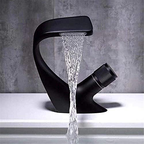 ראש מקלחת XYYXDD, ברז כיור אמבטיה מערבל מים חמים וקרים על התקנת סיפון גימור כרום בודד חור יחיד