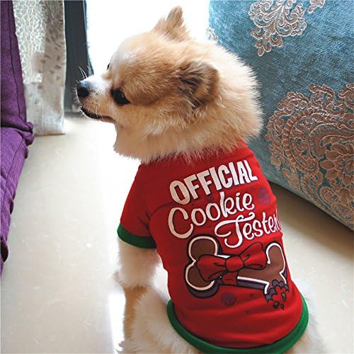 קטן כלב חולצות חג המולד חולצה כותנה גור תלבושות לחיות מחמד בגדי כלב בגדי ילדה צמר אפוד סוודר חם מעיל