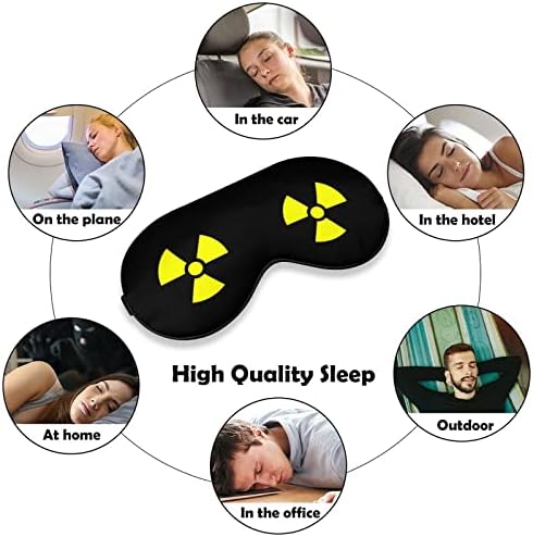 קרינה גרעינית מסכות עיניים רכות עם רצועה מתכווננת קלה משקל נוח כיסוי עיניים לשינה