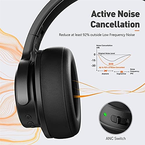 OneoDio Active Pulting Pureponse, A30 אוזניות קוויות אלחוטיות Bluetooth 5.0 מעל אוזניות אוזניים עם