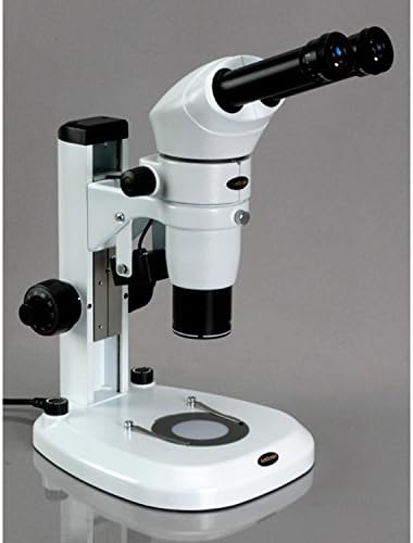 מיקרוסקופ זום סטריאו משותף למטרה העיקרית של אמסקופ פ. מ. 240ב, עיניות פי 10, הגדלה פי 8-80, מטרת