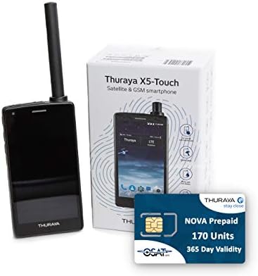 OSAT THURAYA X5 TORT טלפון לוויין ו- NOVA SIM עם 170 יחידות עם תוקף של 365 יום