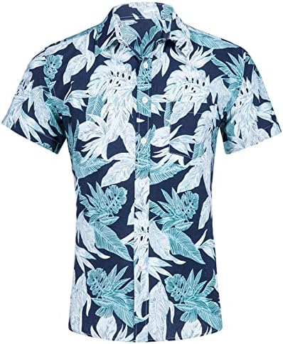 2023 גברים חדשים שרוול קצר שרוול קצר אביב קיץ v צוואר 3d חולצות מודפסות לחצני אופנה חולצות חולצות